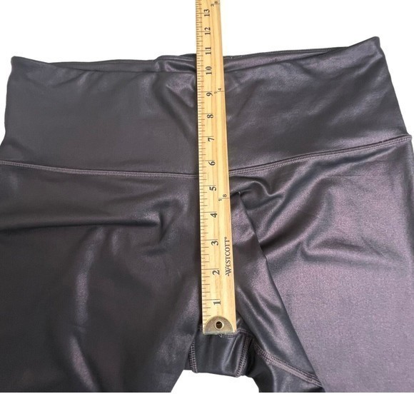 Athleta Womens Elation‎ Ultra High Rise Shimmer Leggings Powervita Burgandy 1X - Picture 6 of 9
